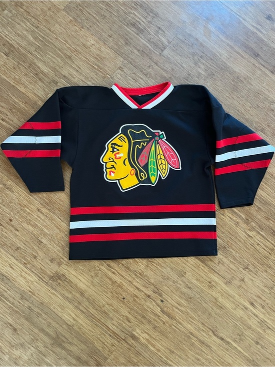 Vintage Other - Vintage AK Athletic Knit Chicago Blackhawks Youth Hockey Jersey #8, Sz L
